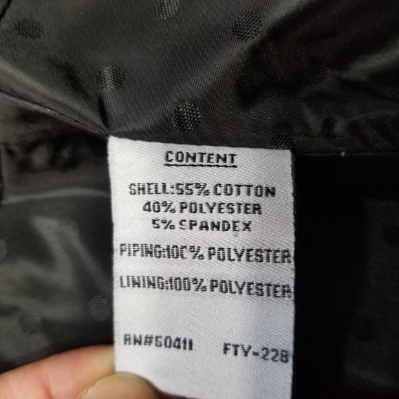 Jessica Simpson Black Cotton Blend Women's Pleated Jacket L - Picture 9 of 9